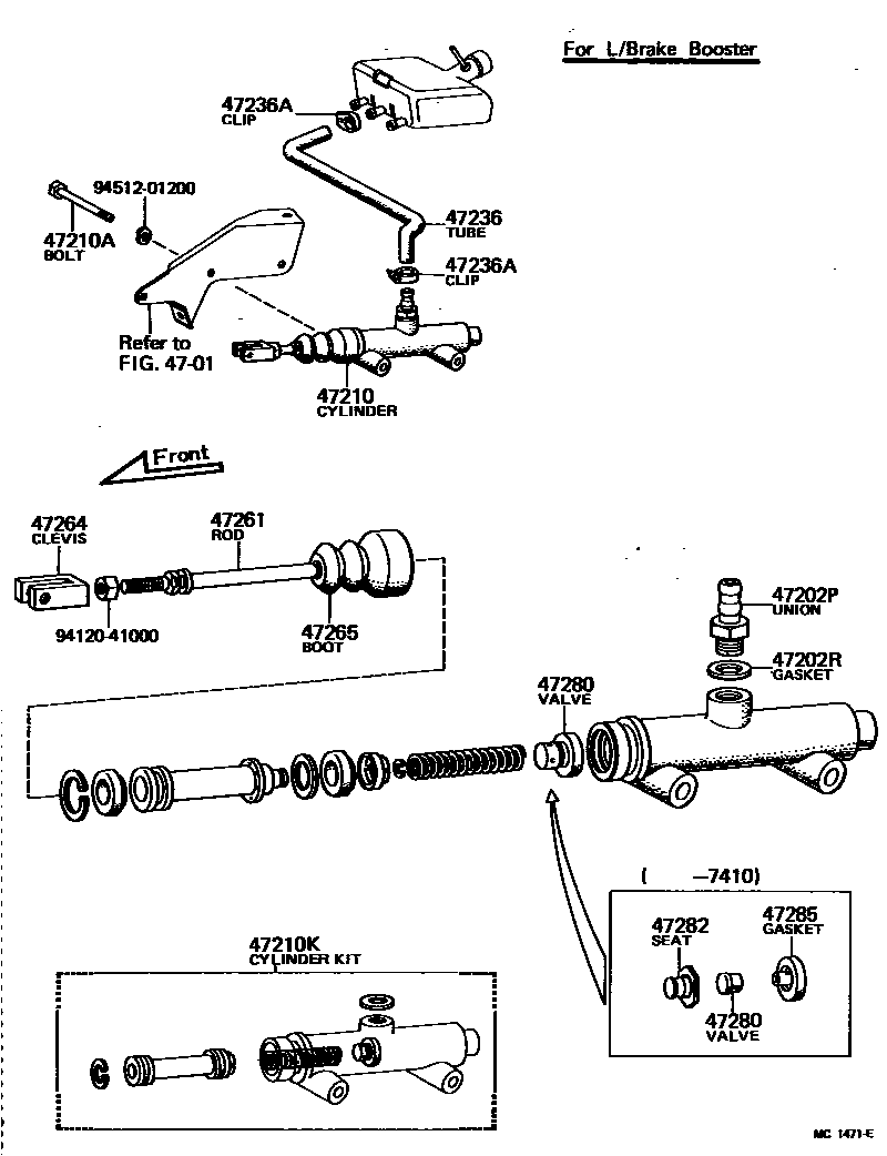 4702 — BRAKE MASTER CYLINDER