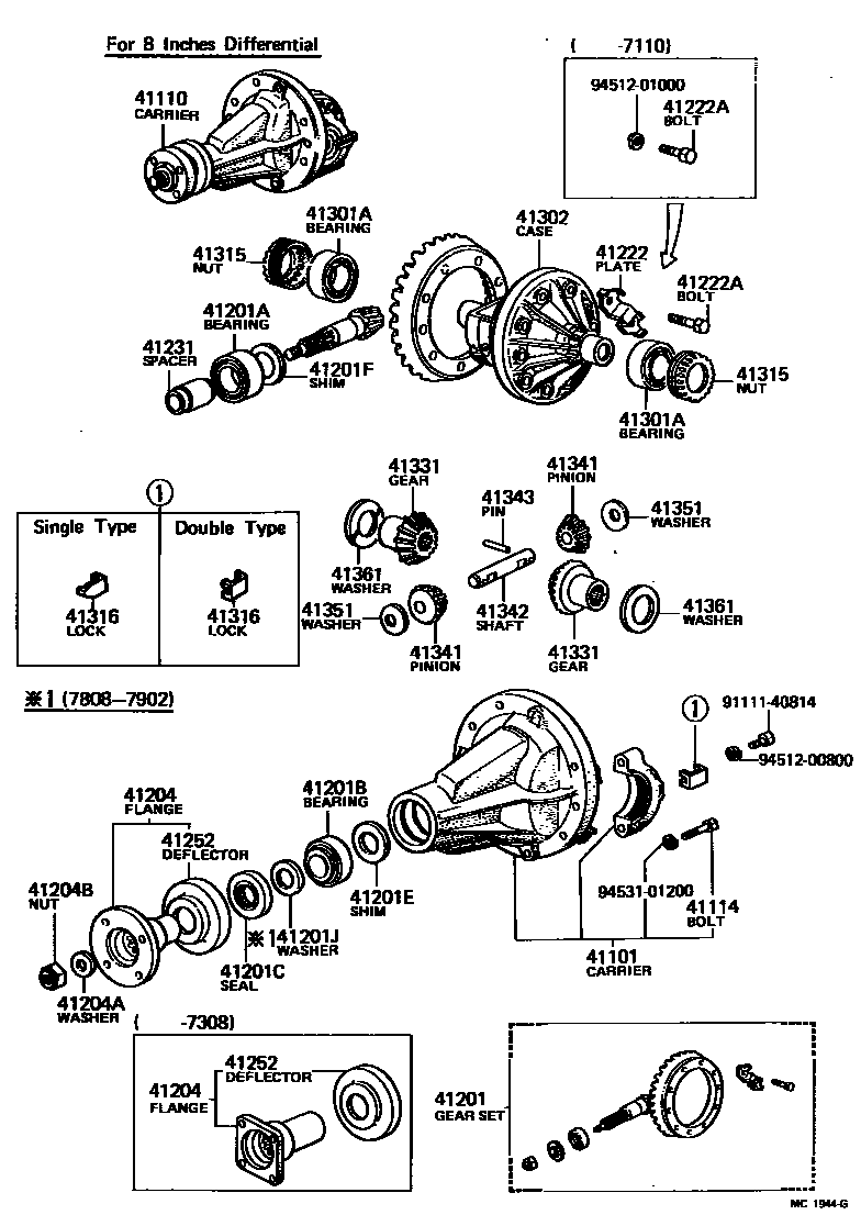 4101 — REAR AXLE HOUSING & DIFFERENTIAL