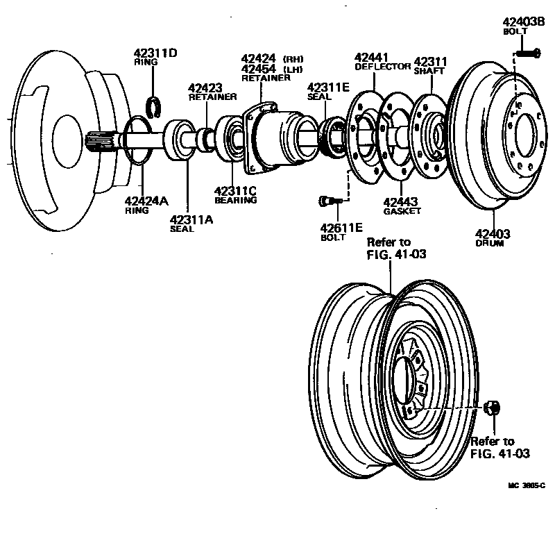 4102 — REAR AXLE SHAFT & HUB