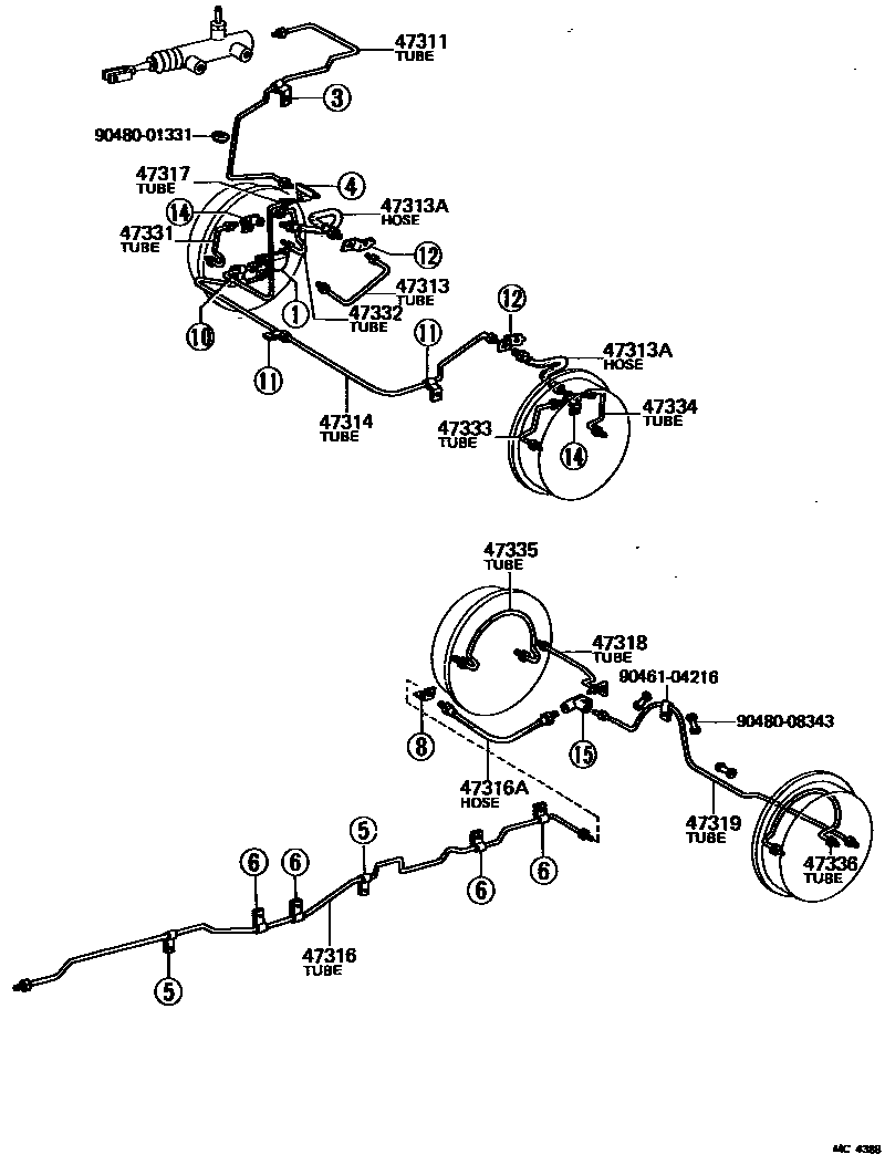 4708 — BRAKE TUBE & CLAMP