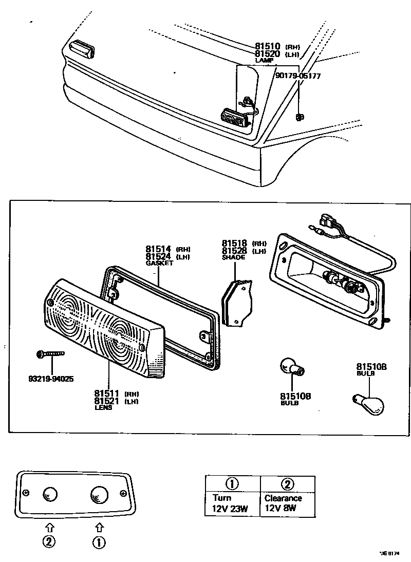 8103 — FRONT TURN SIGNAL LAMP