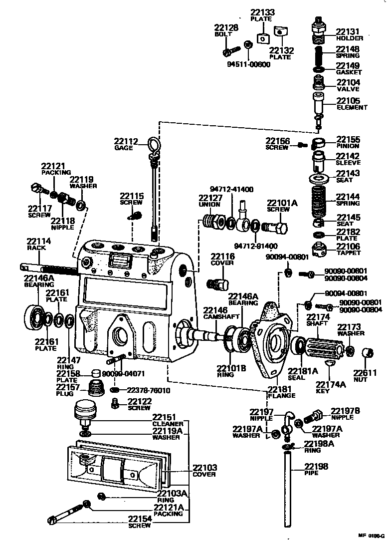 2203 — INJECTION PUMP BODY