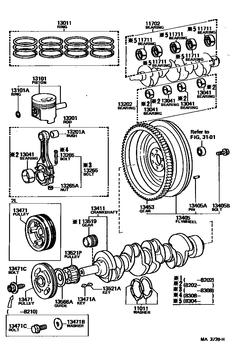 1301 — CRANKSHAFT & PISTON