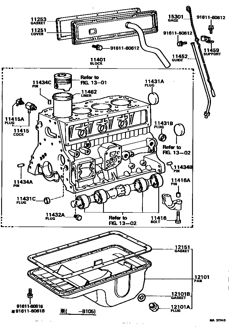 1105 — CYLINDER BLOCK