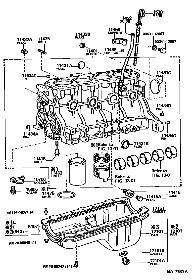1105 — CYLINDER BLOCK