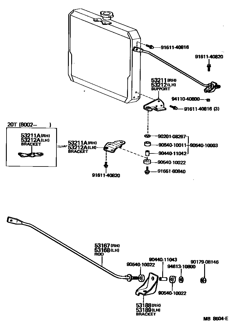 5352 — RADIATOR SUPPORT & WIND GUIDE