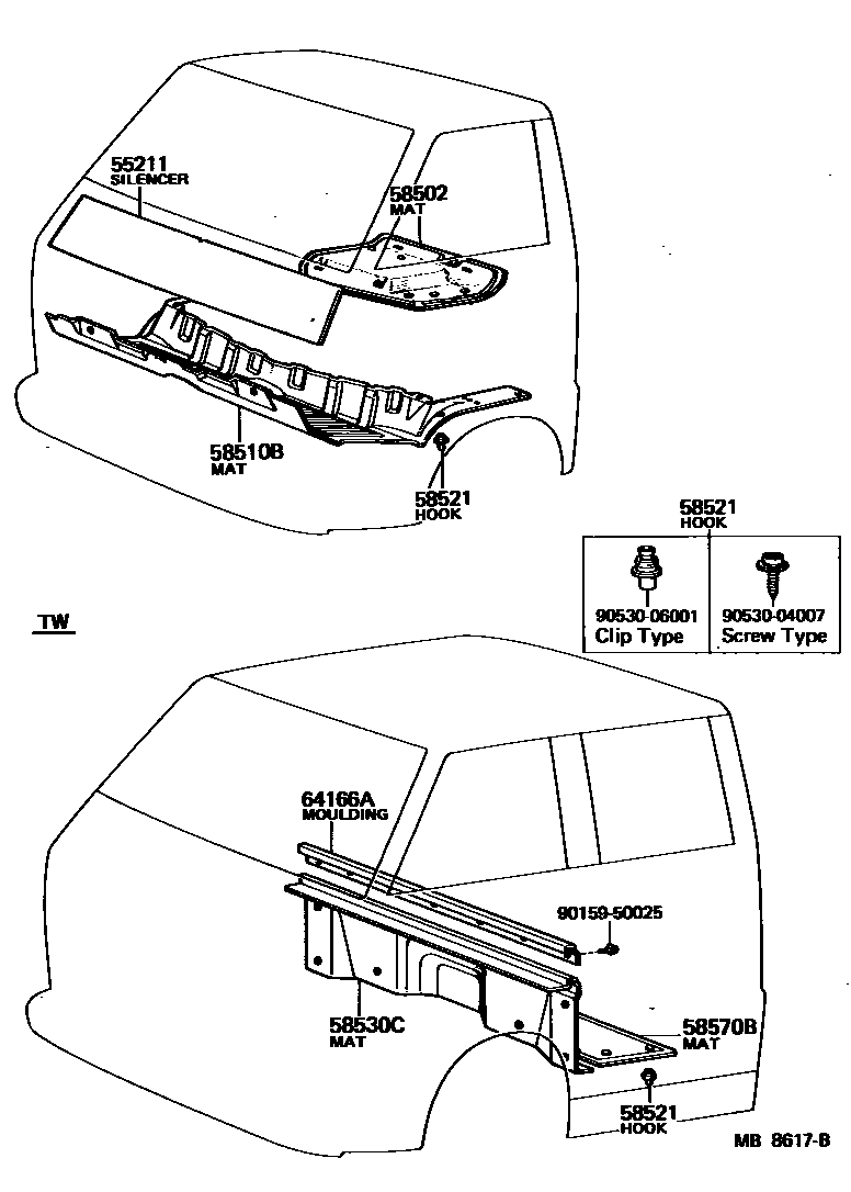 5854 — FLOOR MAT & SILENCER PAD