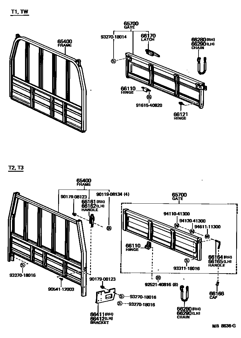 6553 — REAR BODY GUARD FRAME & TAIL GATE