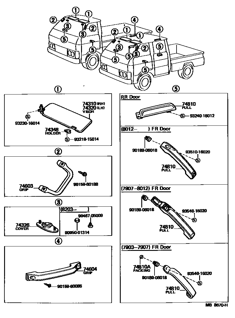 7451 — ARMREST & VISOR