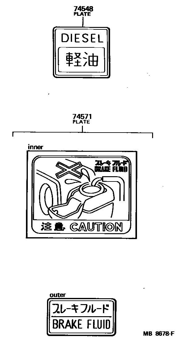 7455 — CAUTION PLATE