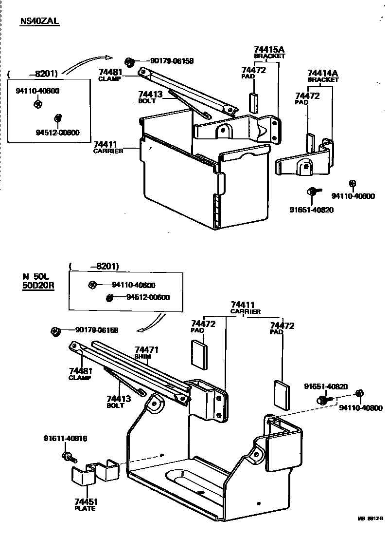 7454 — BATTERY CARRIER