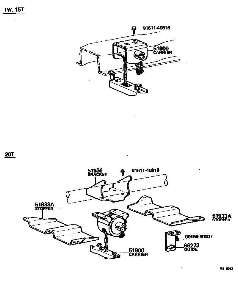 5153 — SPARE WHEEL CARRIER