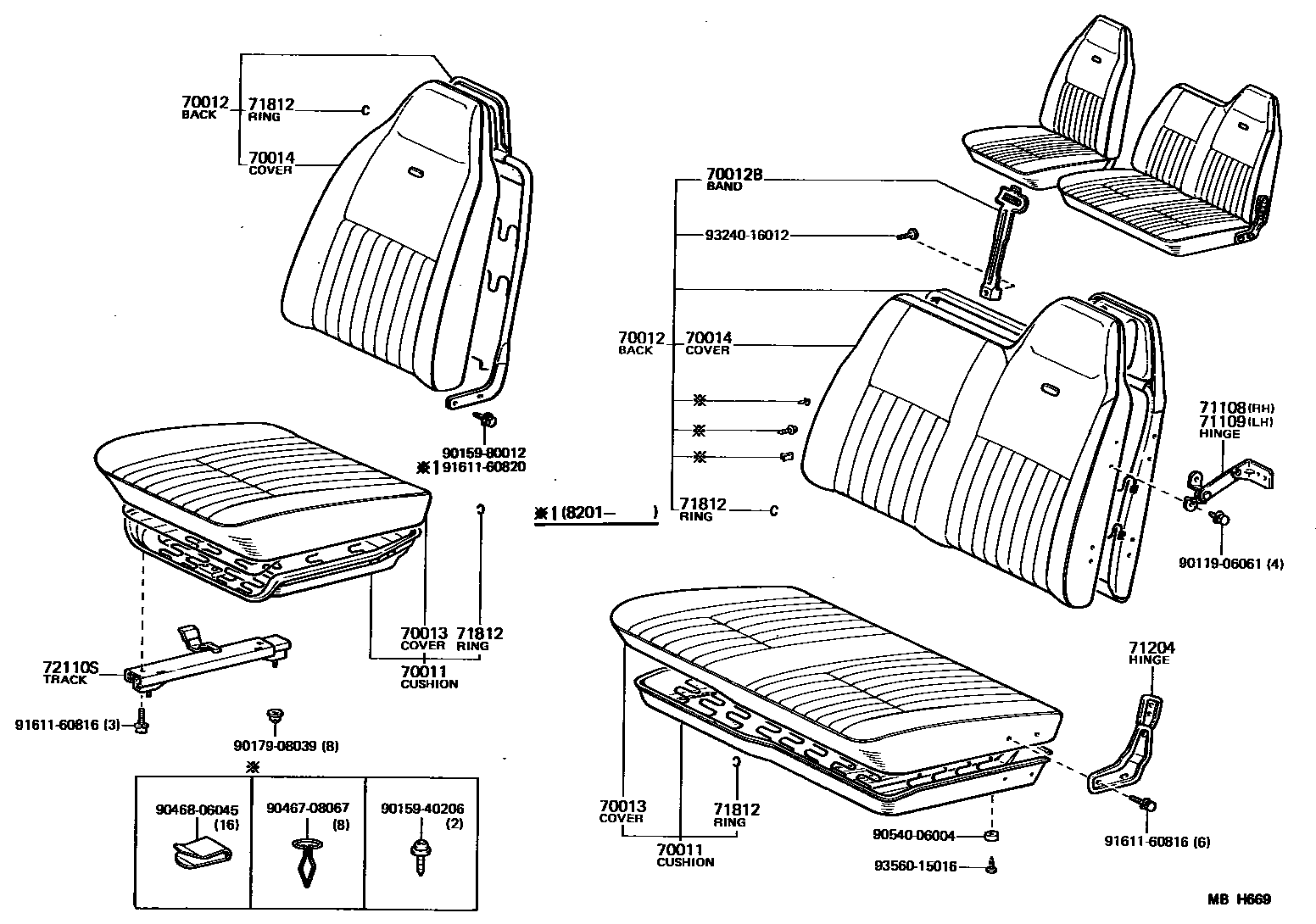 7151 — SEAT & SEAT TRACK