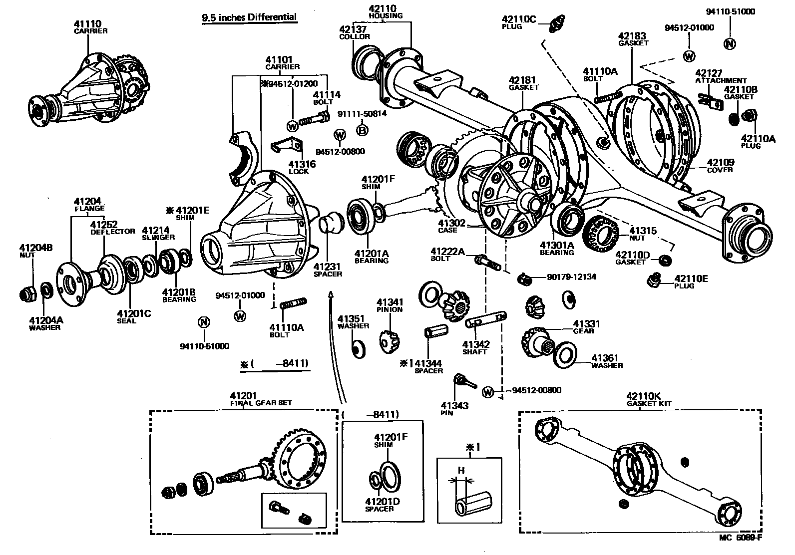 4101 — REAR AXLE HOUSING & DIFFERENTIAL