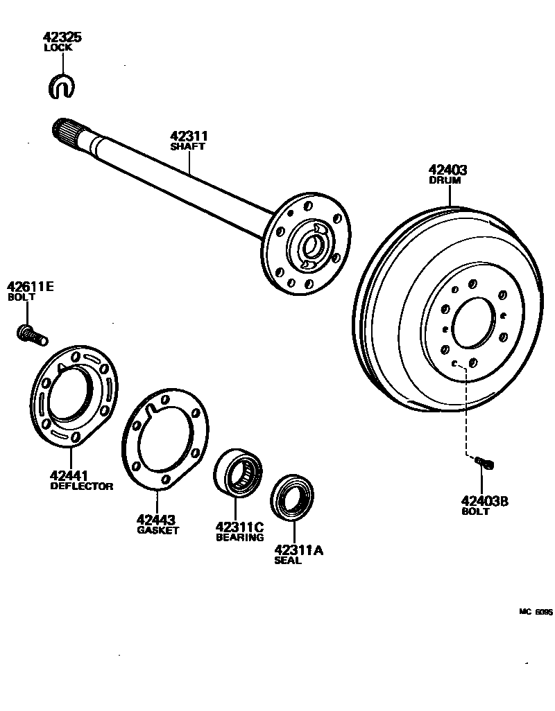 4102 — REAR AXLE SHAFT & HUB