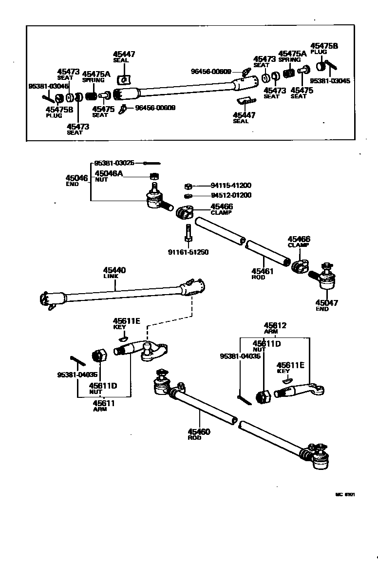 4505 — FRONT STEERING GEAR & LINK
