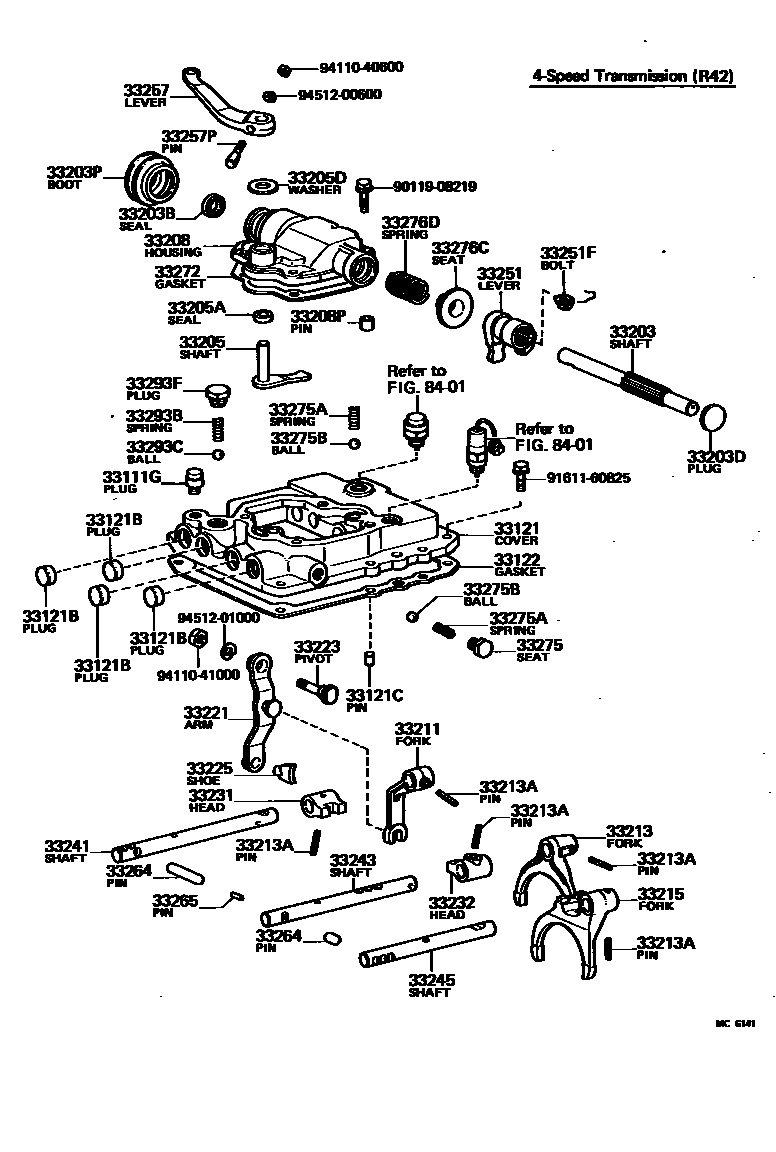 3307 — GEAR SHIFT FORK & LEVER SHAFT (MTM)