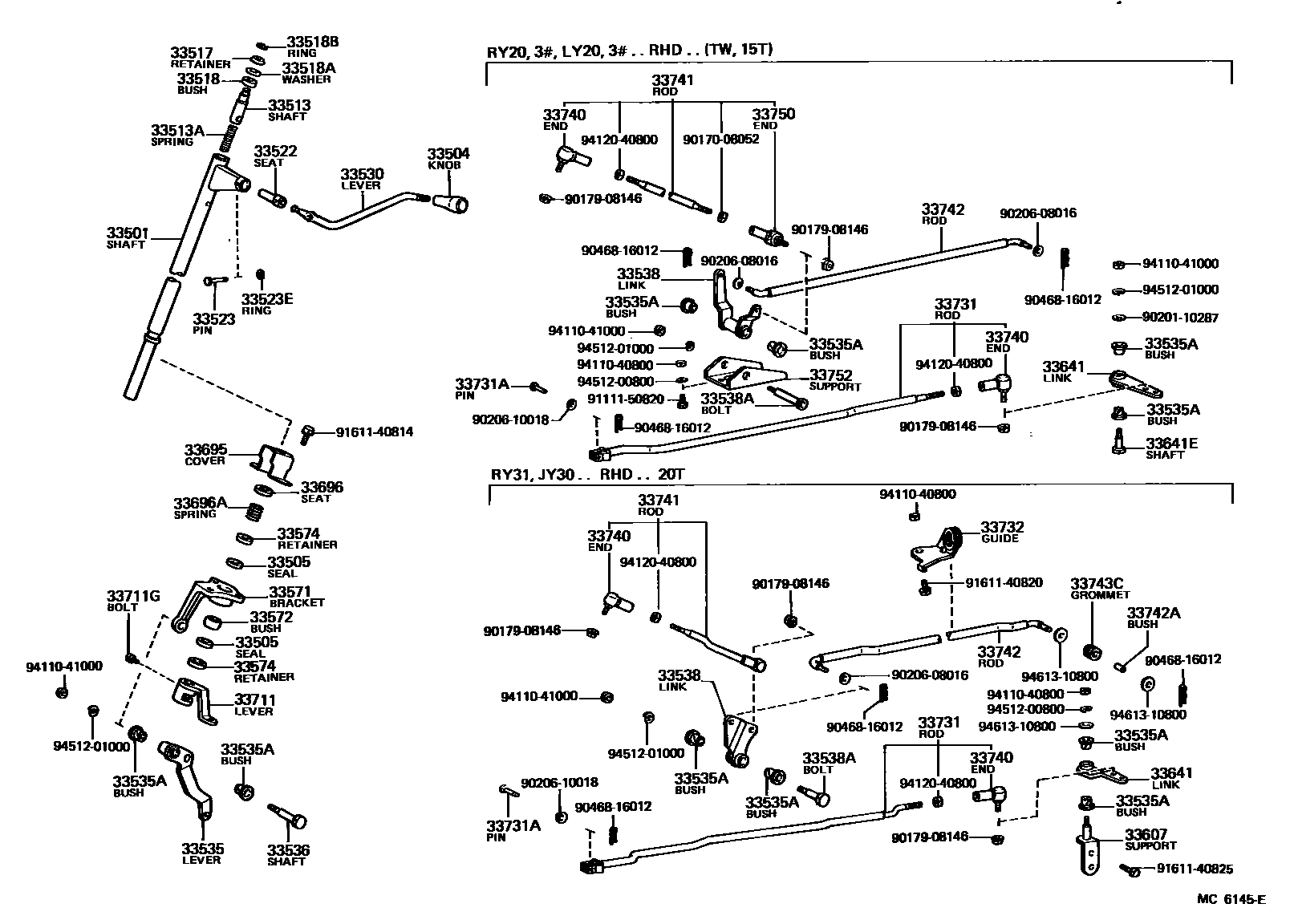 3311 — CONTROL SHAFT & CROSSSHAFT