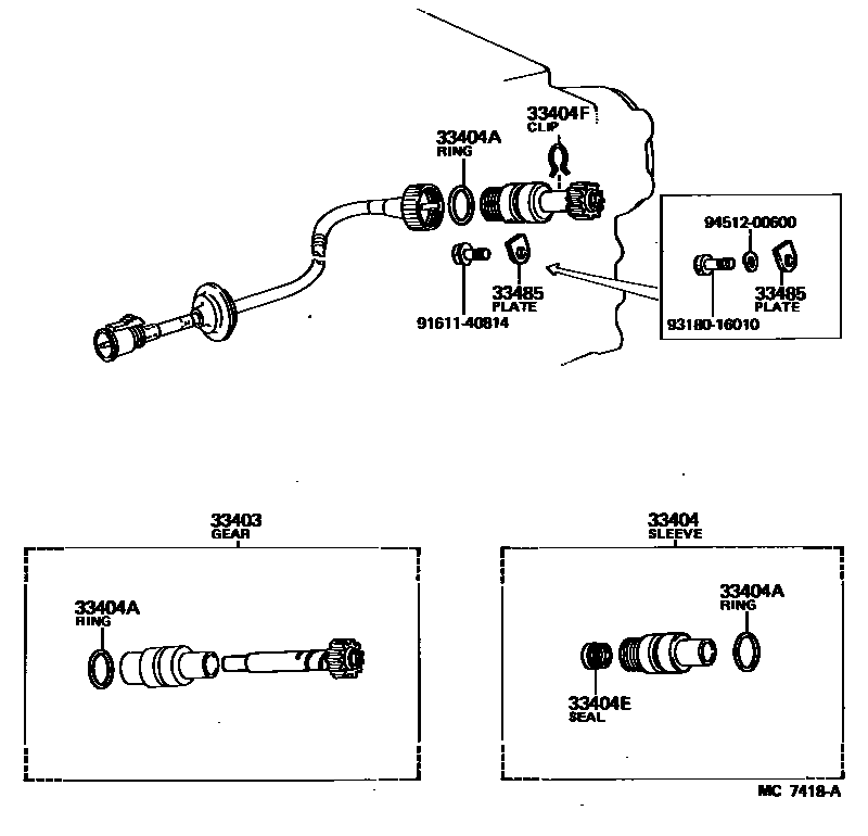 3304 — SPEEDOMETER DRIVEN GEAR (MTM)