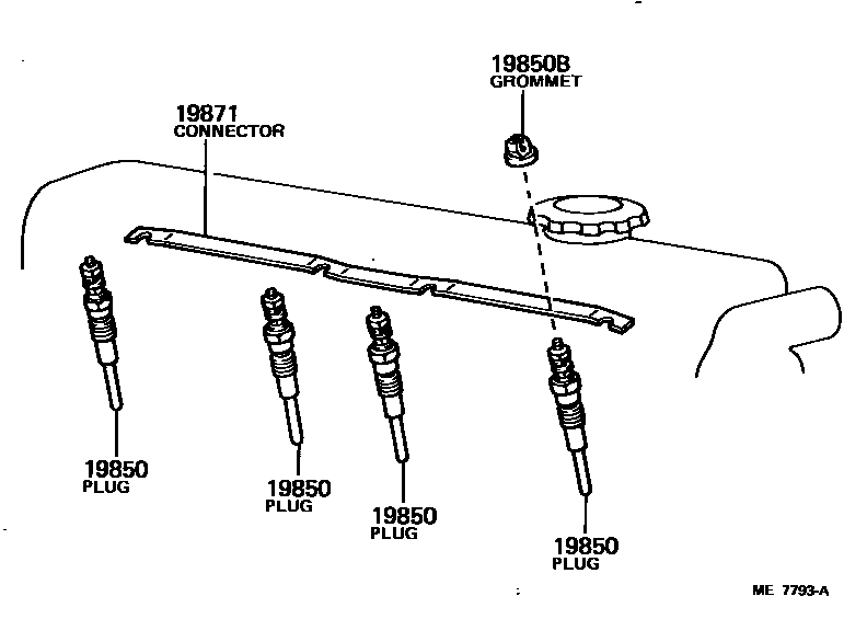 1901 — IGNITION COIL & SPARK PLUG / GLOW PLUG