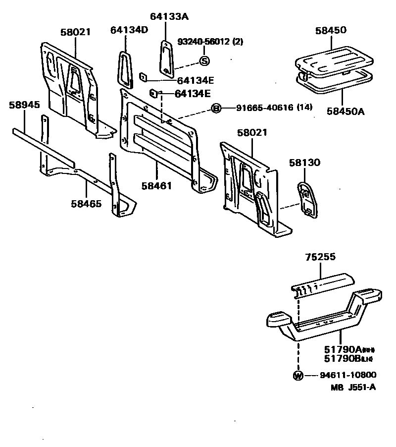 5852 — REAR FLOOR PANEL & REAR FLOOR MEMBER