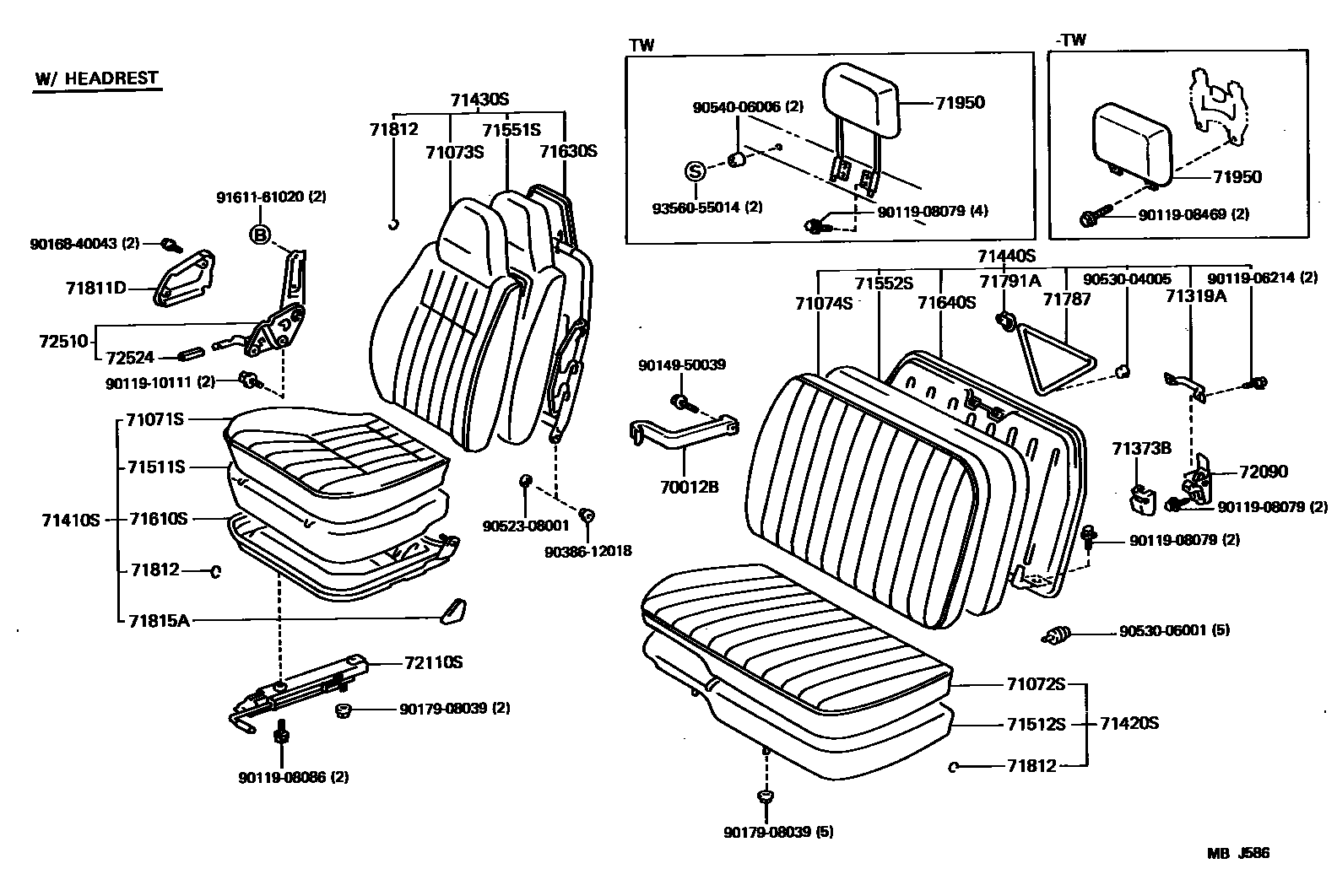 7151 — SEAT & SEAT TRACK