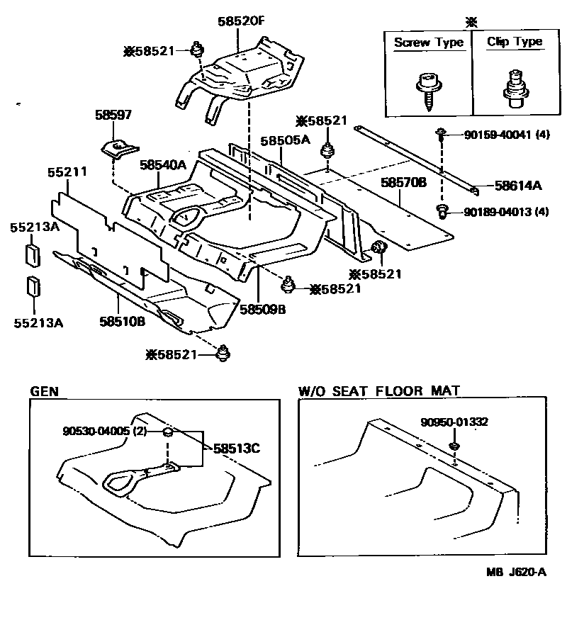 5854 — FLOOR MAT & SILENCER PAD