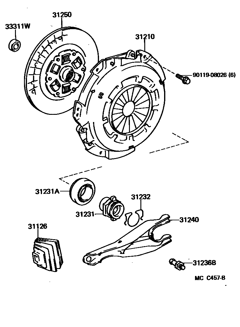 3101 — CLUTCH & RELEASE FORK