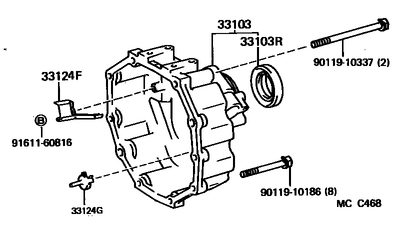 3303 — EXTENSION HOUSING (MTM)