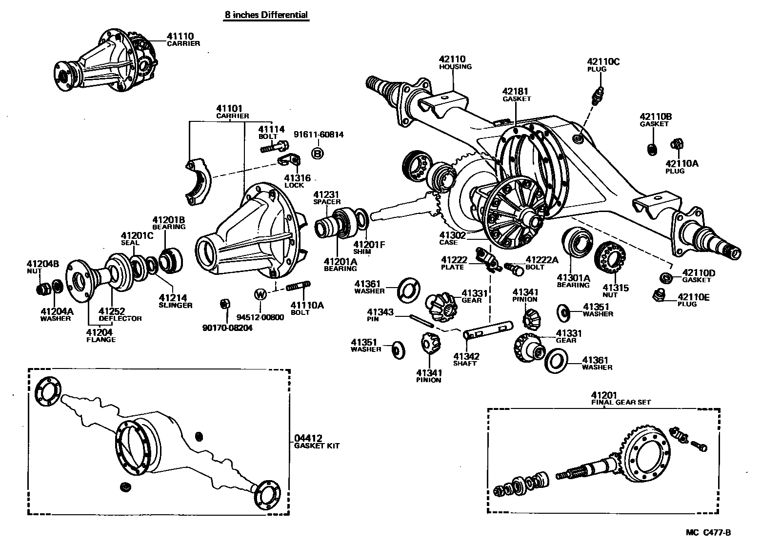 4101 — REAR AXLE HOUSING & DIFFERENTIAL