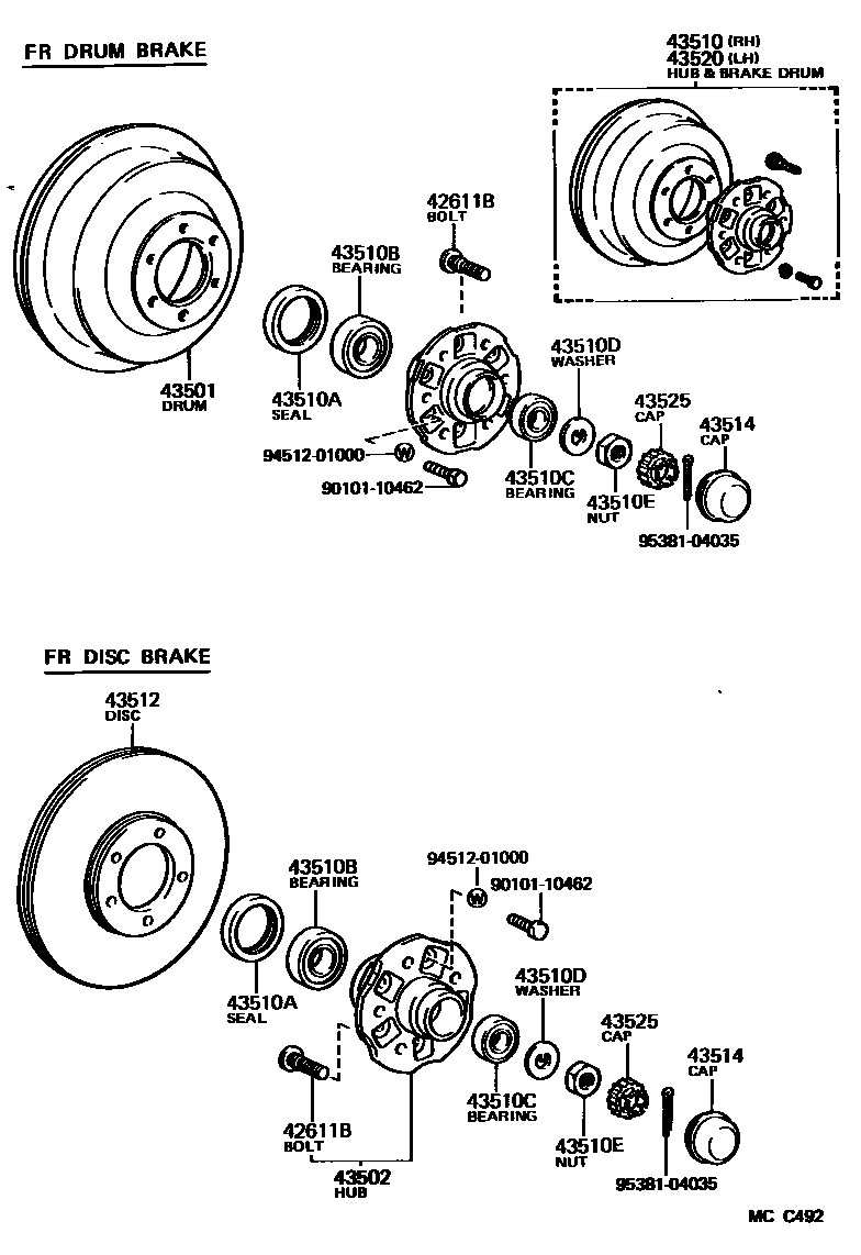 4303 — FRONT AXLE HUB