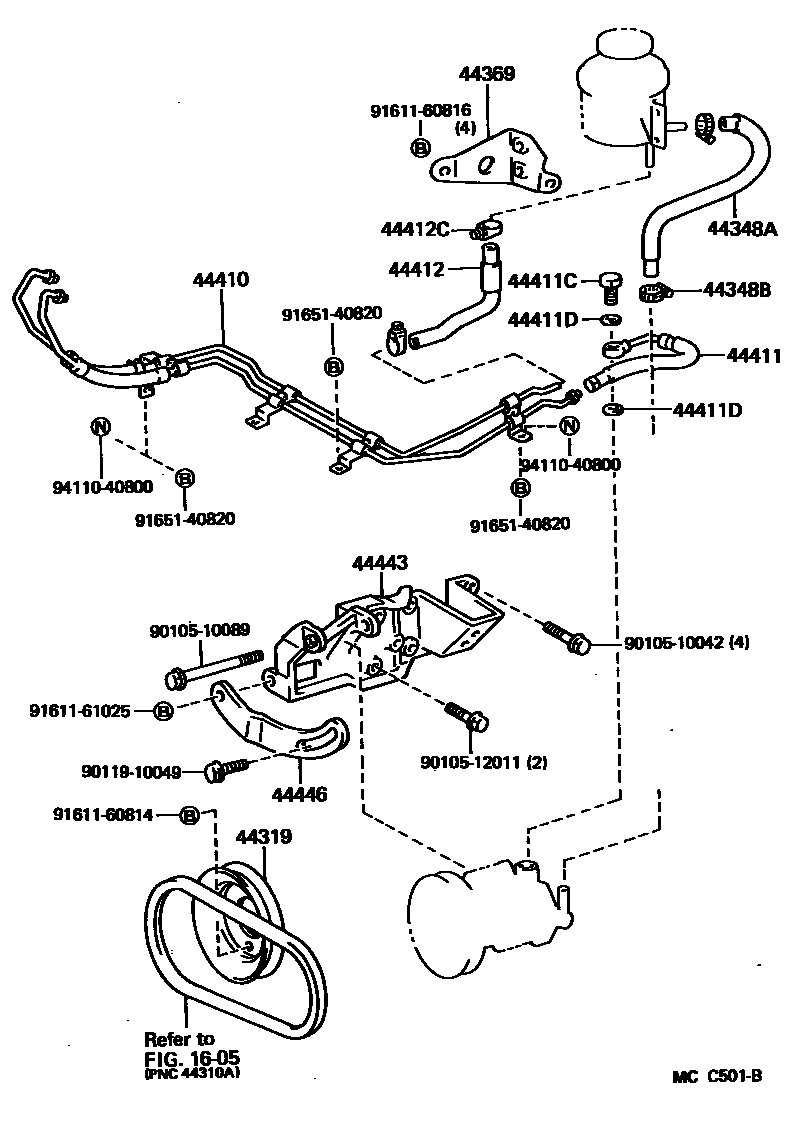 4503 — POWER STEERING TUBE