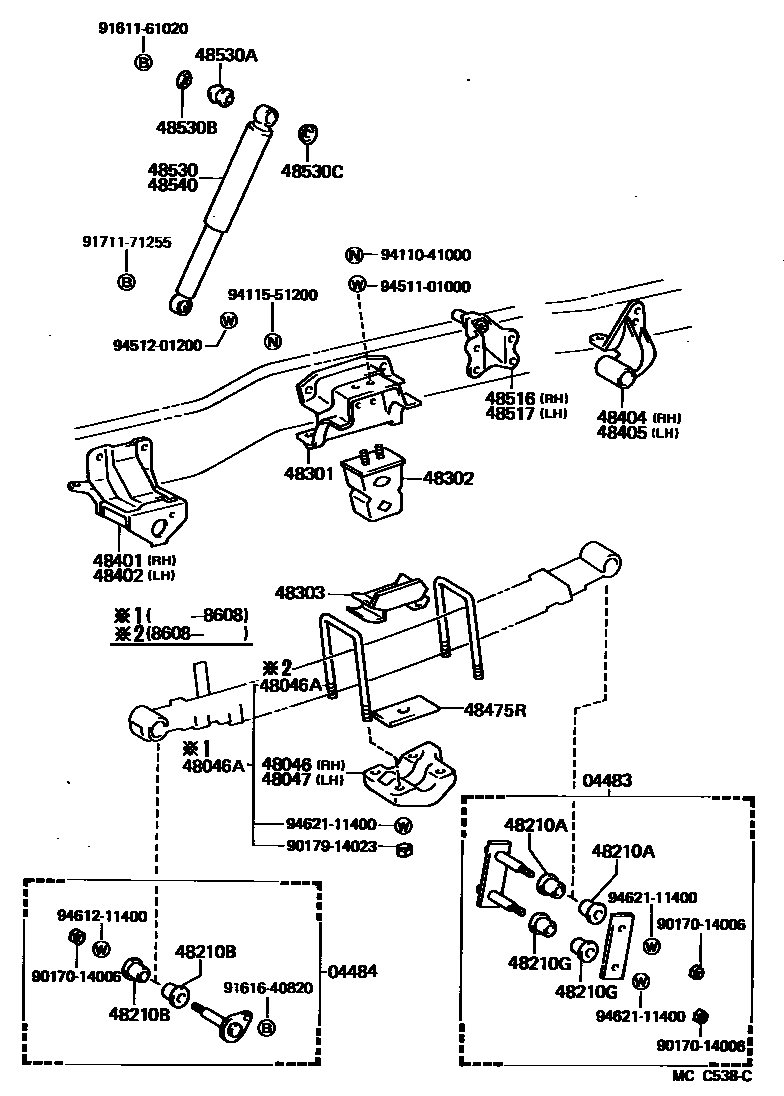 4804 — REAR SPRING & SHOCK ABSORBER
