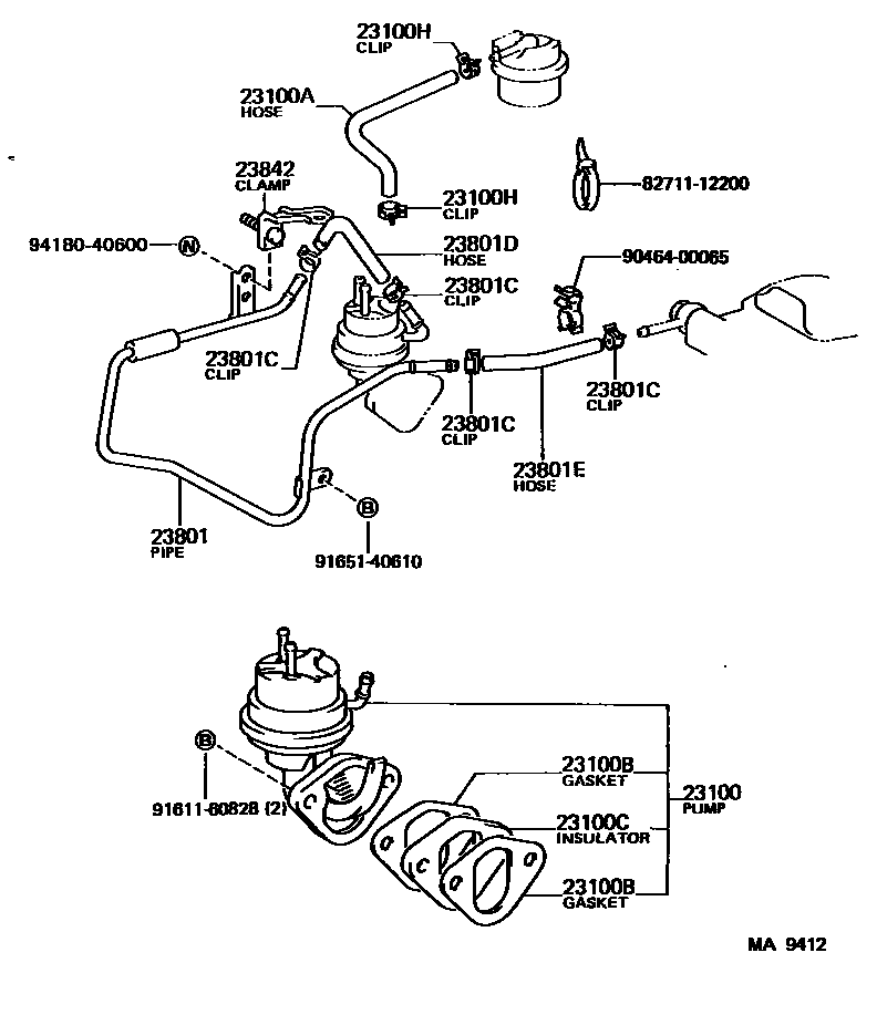 2301 — FUEL PUMP & PIPE