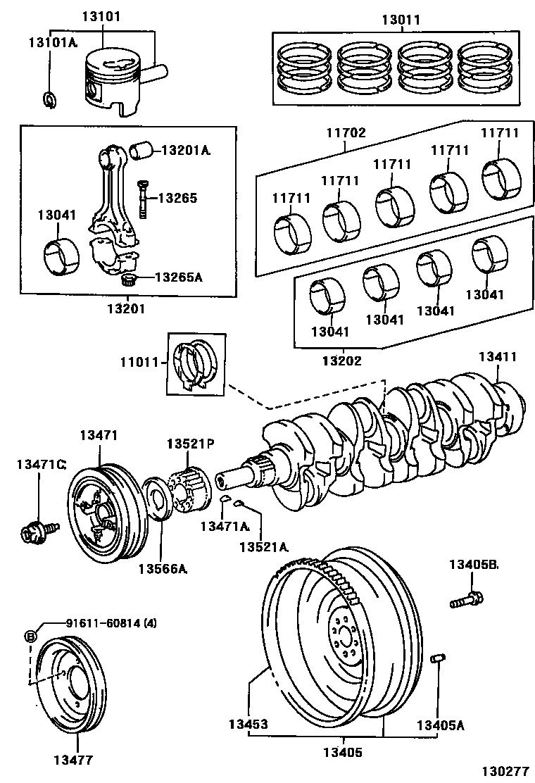 1301 — CRANKSHAFT & PISTON