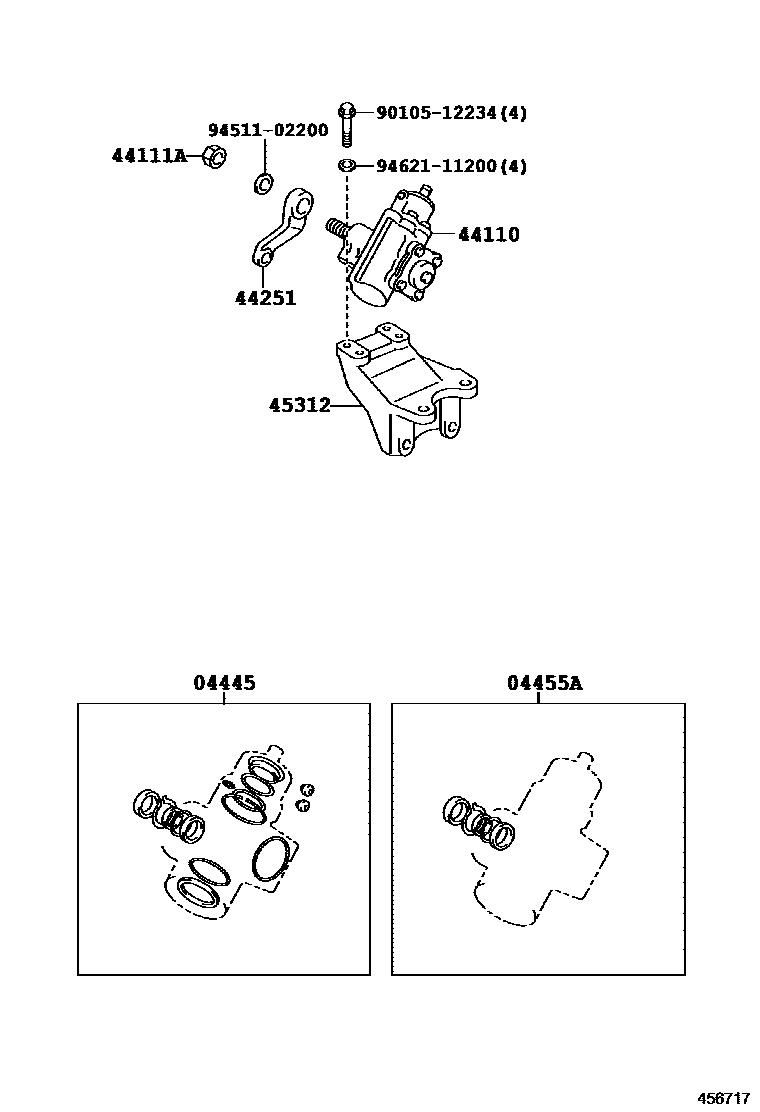 4505 — FRONT STEERING GEAR & LINK