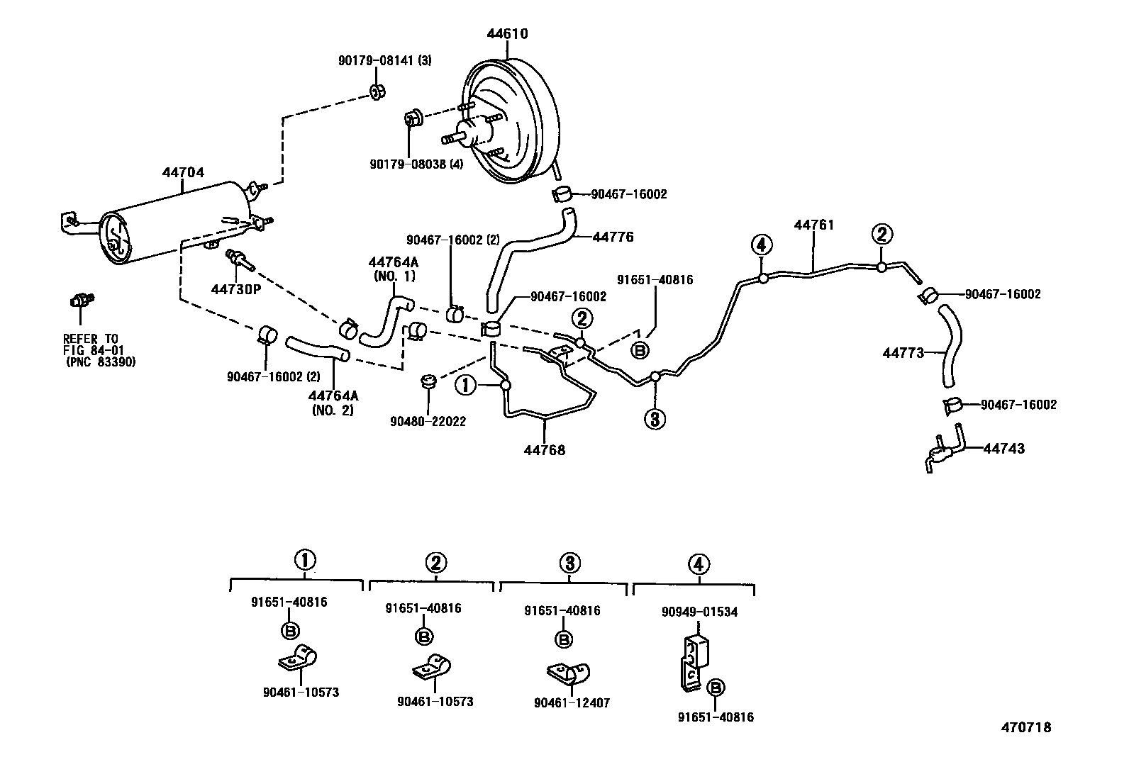 4703 — BRAKE BOOSTER & VACUUM TUBE