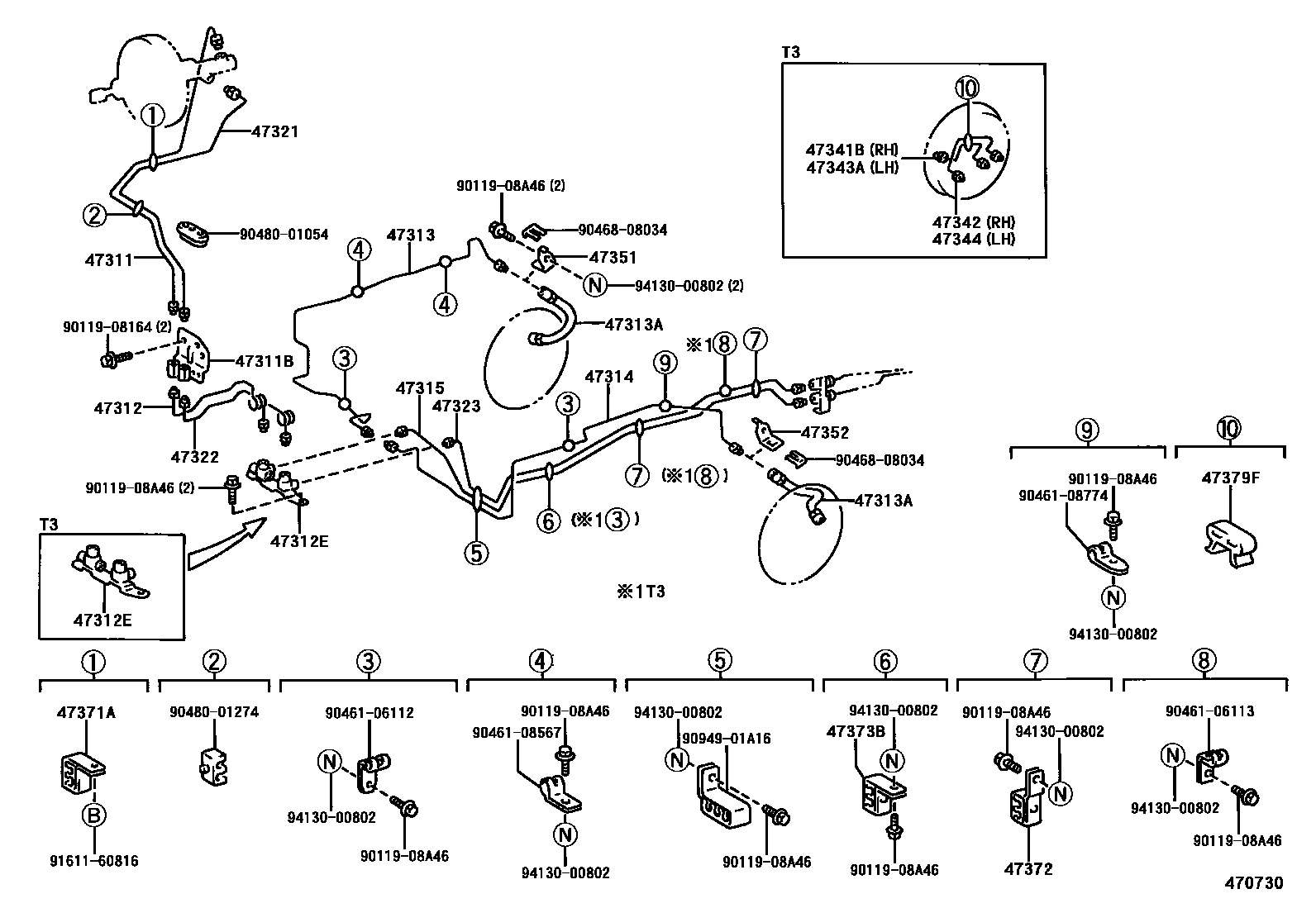 4708 — BRAKE TUBE & CLAMP