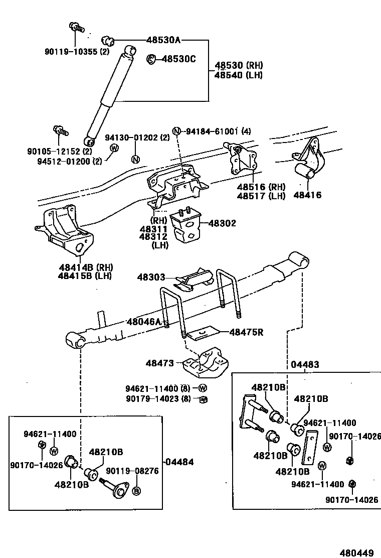 4804 — REAR SPRING & SHOCK ABSORBER