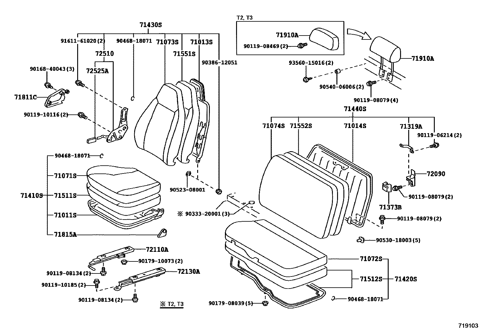 7151 — SEAT & SEAT TRACK