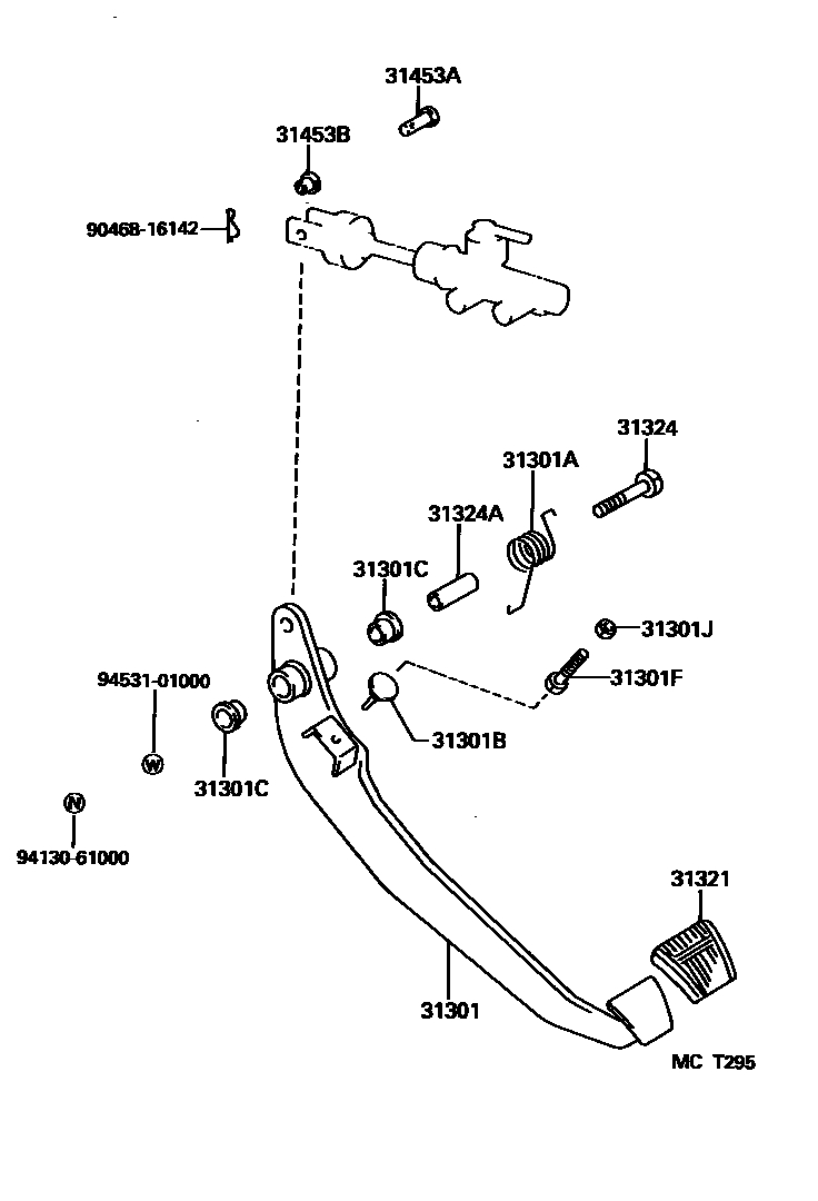 3102 — CLUTCH PEDAL & FLEXIBLE HOSE
