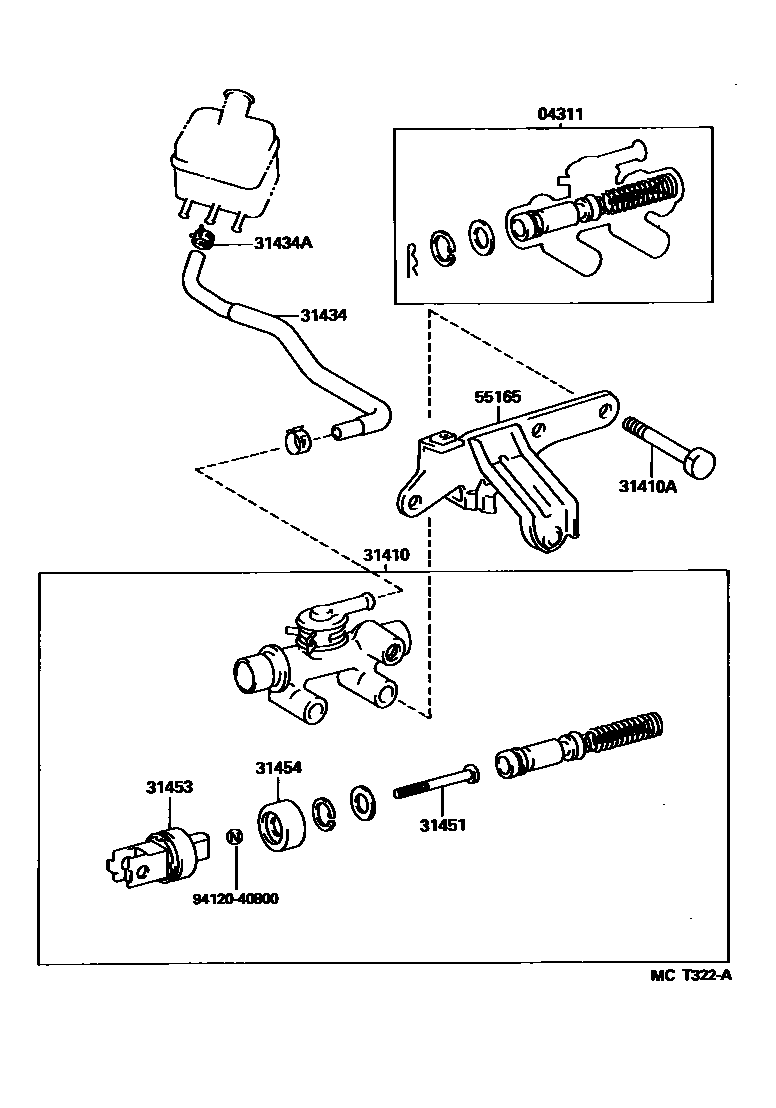 3103 — CLUTCH MASTER CYLINDER