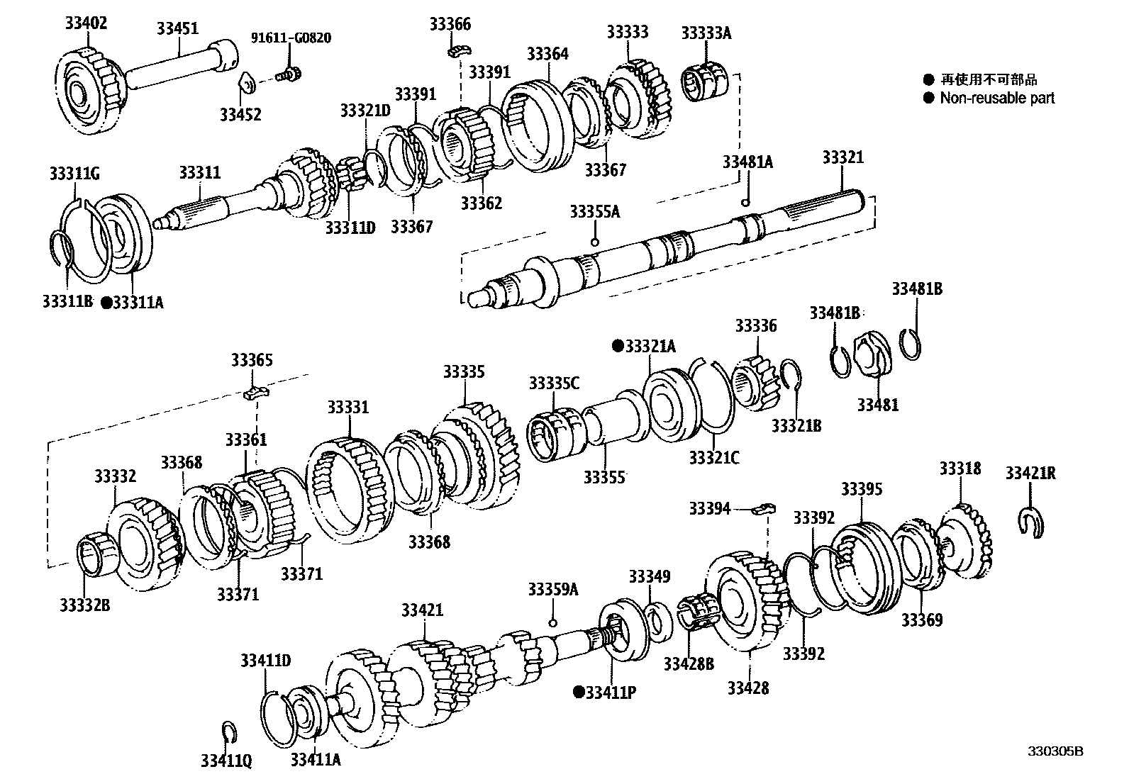 3305 — TRANSMISSION GEAR (MTM)