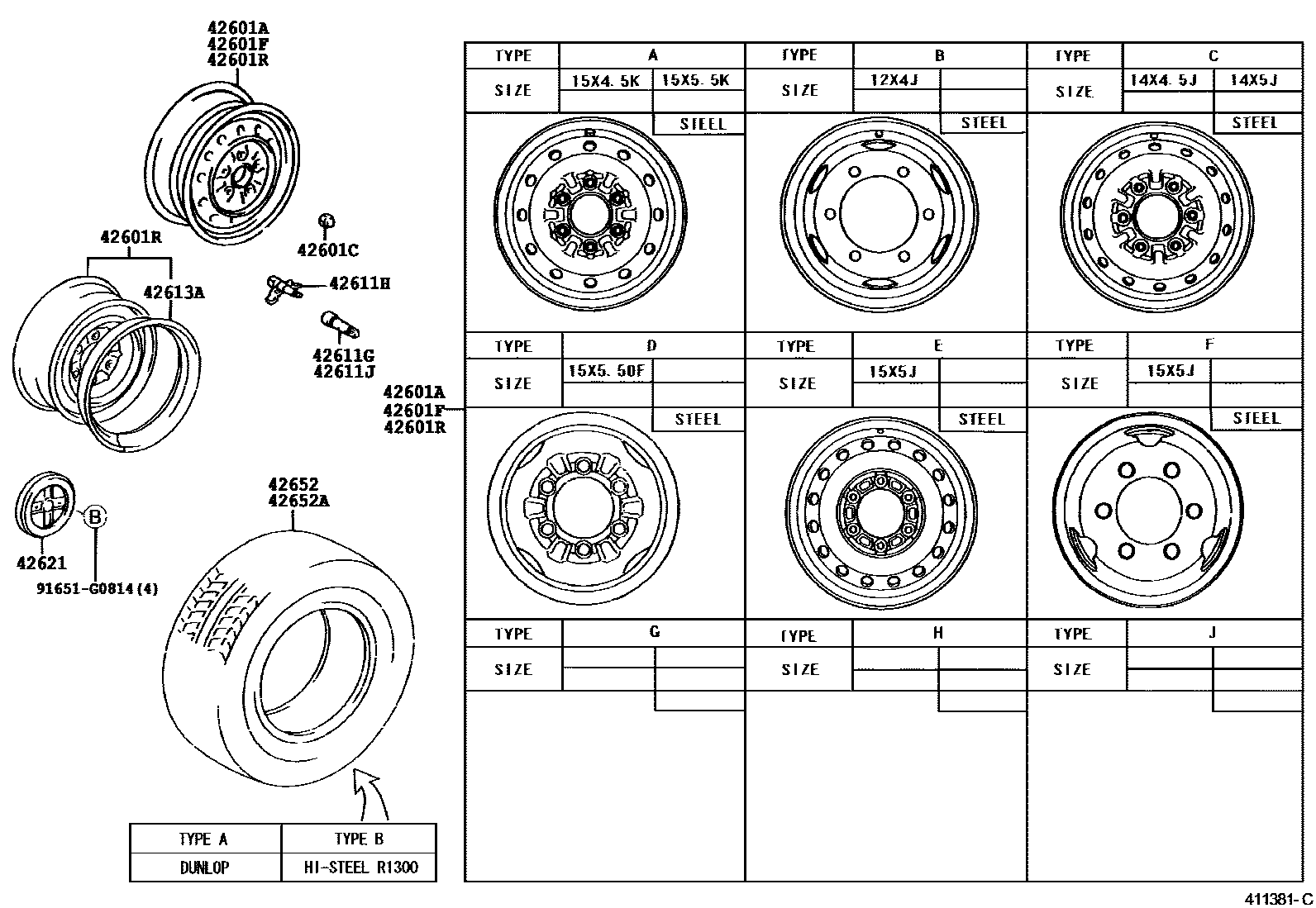 4103 — DISC WHEEL & WHEEL CAP