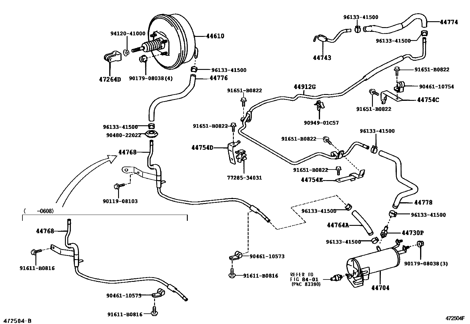 4703 — BRAKE BOOSTER & VACUUM TUBE