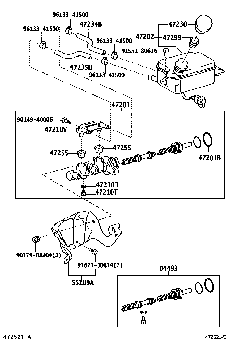 4702 — BRAKE MASTER CYLINDER