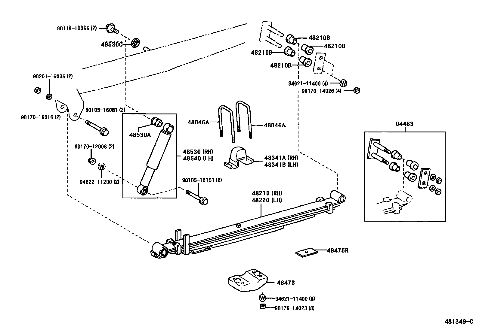 4804 — REAR SPRING & SHOCK ABSORBER
