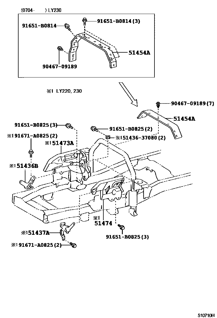 5152 — SUSPENSION CROSSMEMBER & UNDER COVER