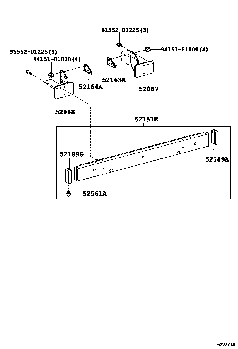 5253 — REAR BUMPER & BUMPER STAY