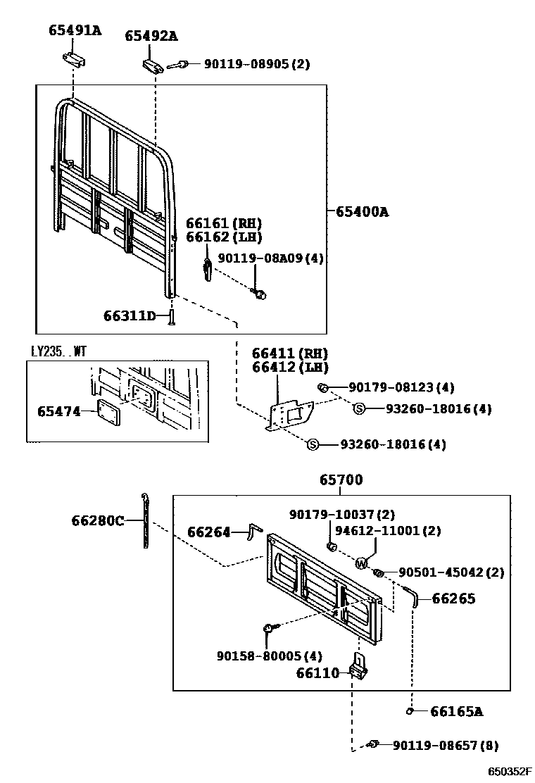 6553 — REAR BODY GUARD FRAME & TAIL GATE